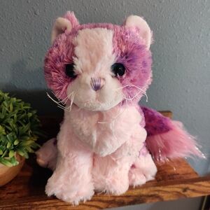 Retired Ganz Webkinz Pom Pom Kitty Plush Purple Cat Stuffed Toy HM444 NO CODE